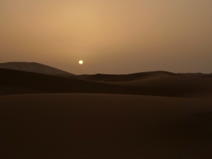 Sunrise over the dunes